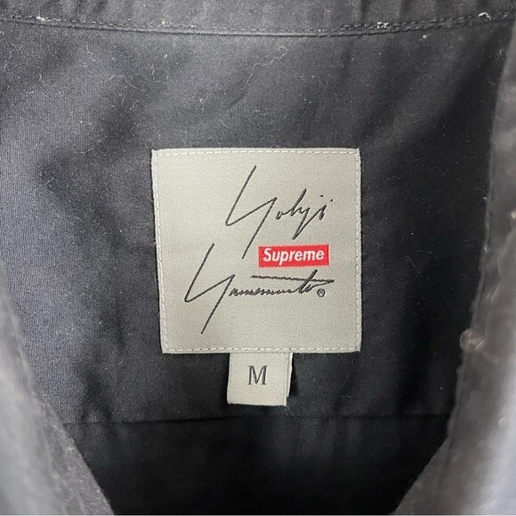 Supreme x Yohji Yamamoto- Black Button Down- “This Was Tomorrow”- Size Medium - Picture 3 of 4